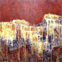 Abstract Landscape, Red Horizon 24