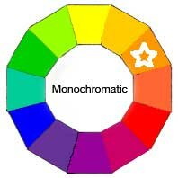 monochromatic color wheel