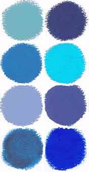 Blue Paint Swatches