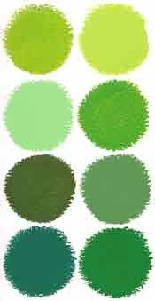 Green Paint Swatches